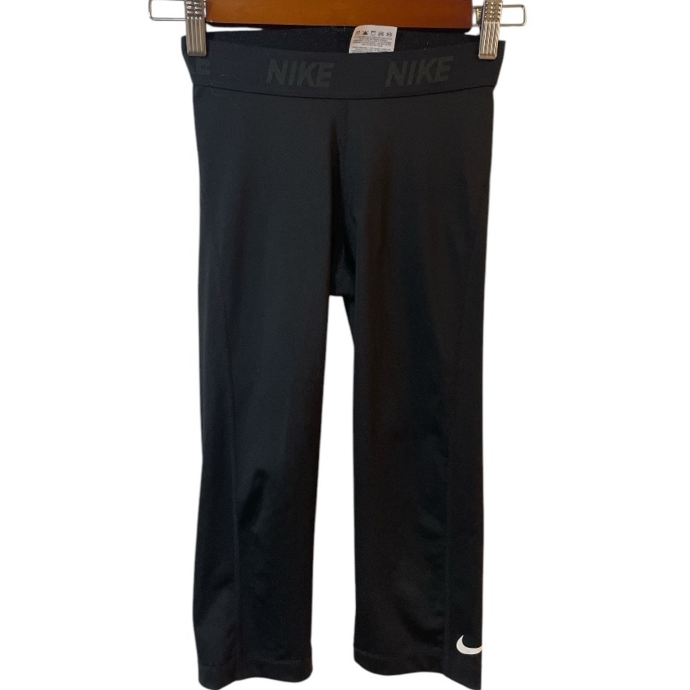 Kids Nike Athletic Pants 4/5 Black